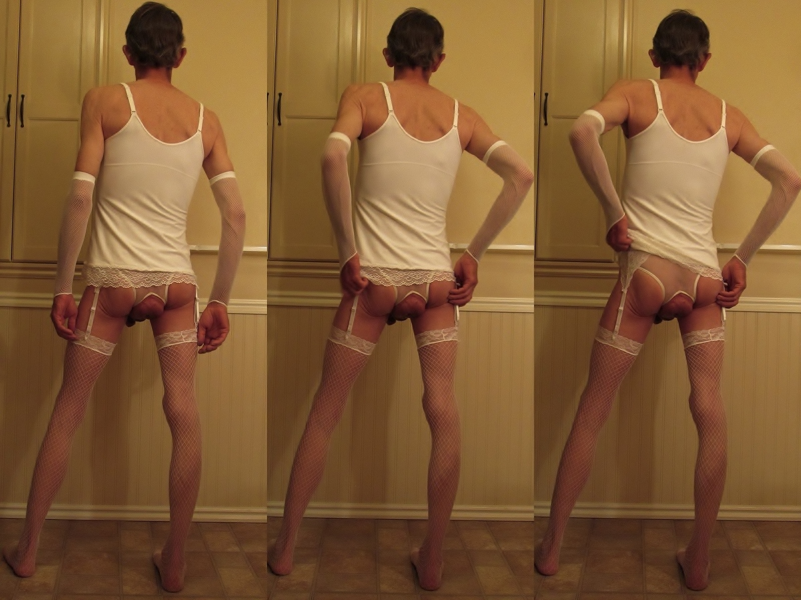 Big Pumped Anus Stretching in Crotchless Panties — 15