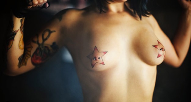 Nipple tattoos — 20