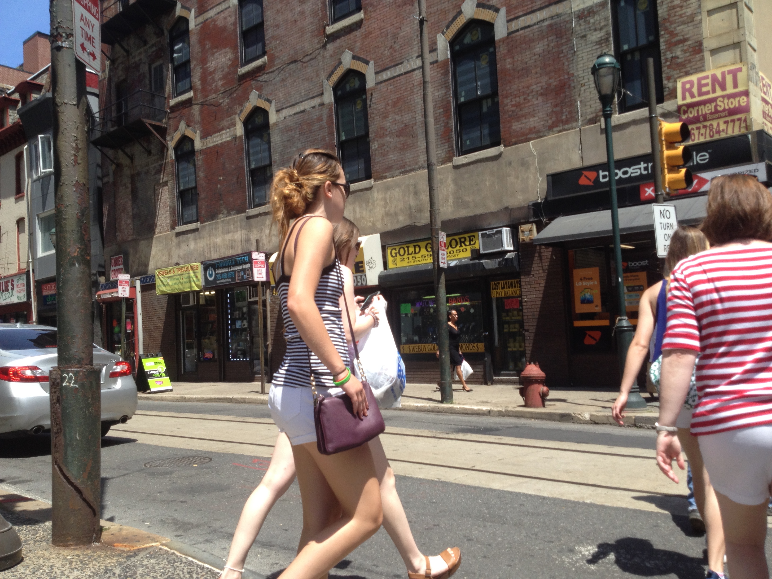 Candid Teen VPL in the City — 14