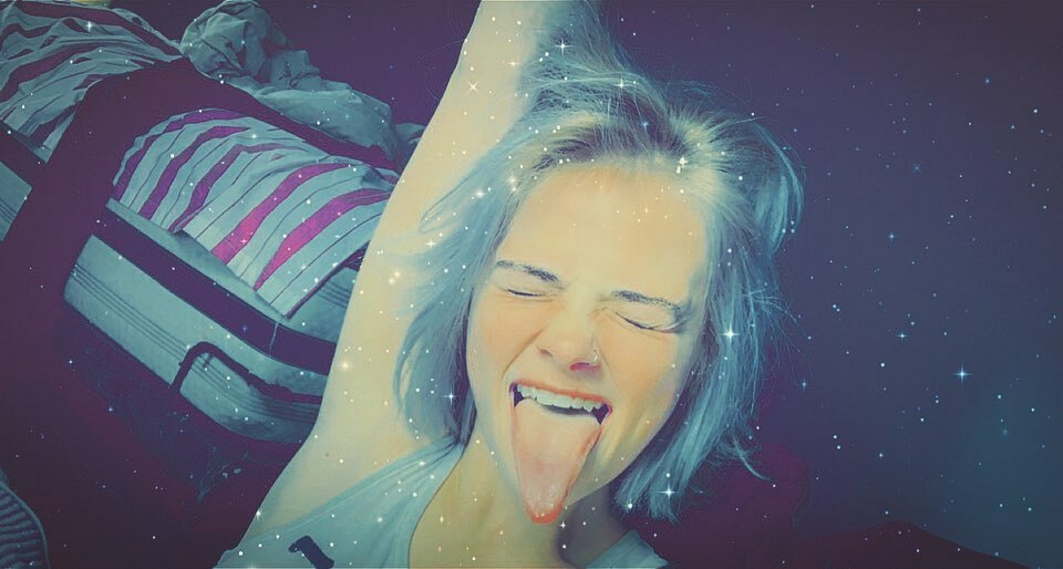 Young Milf with long tongue shows you where to cum — 10